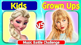 KIDS vs GROWN UPS Music Battle Challenge🎶🔥  Viral Kids and Adults Hit Songs Everyone Knows😍 [upl. by Nohpets]