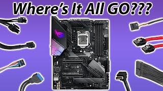 Where do all your PC Parts Plug In Motherboard Connectors [upl. by Hedi]