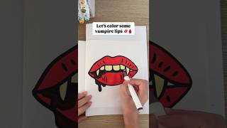 💋🩸Vampire Lips  Halloween Coloring Book by Culture Color Co [upl. by Nnorahs]