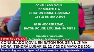 Consulado móvil de Guatemala en Baton Rouge Louisiana [upl. by Ikkir]