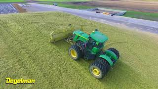 Degelman Dozer Blade Pushing Silage [upl. by Haliak]