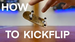 How to Kickflip on a Fingerboard  EASY WAY [upl. by Kirk]