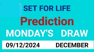 Set For Life Prediction 09 December 2024  UK SET FOR LIFE TODAY 09122024 [upl. by Jared757]