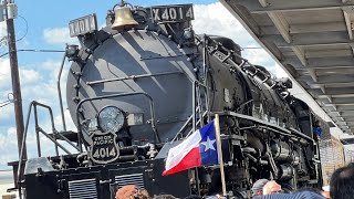 Union Pacific No 4014 in Houston Texas  World’s Largest Steam Locomotive [upl. by Tace]