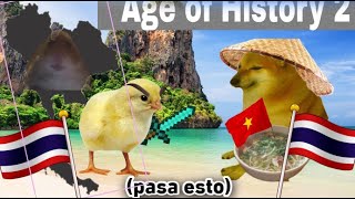 🥵😱Juego a HAO2 con Tailandia y pasa esto🥵😱 Age of History 2 [upl. by Neeruam]