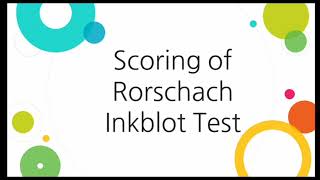 Scoring of Rorschach Inkblot Test in UrduHindiLearnpsychology [upl. by Inga877]