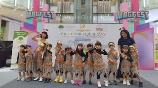 Kindergarten 2B  dance perform WakaWaka from Africa dance sekolah education kidslearning [upl. by Awjan]