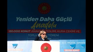 Yeniden Daha Güçlü Anadoluquot 130000 Konut Anahtar Teslimi Kura Çekimi ve Toplu Açılış Töreni [upl. by Freeman171]