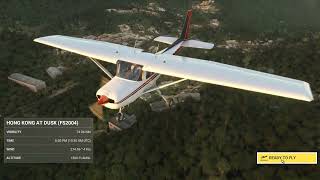 Cessna 152 into Kai Tak MSFS 2020 dailydrivenexotics joerogan [upl. by Gustavus]