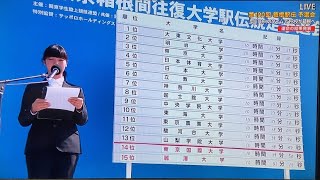 箱根駅伝予選会結果発表 [upl. by Lac]