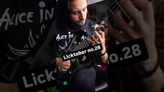 Licktober no28 guitar shredguitar guitarist metalguitar guitarsolo sweeppicking legato [upl. by Chico]