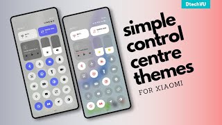 Simple Control Centre Themes for Xiaomi HyperOS  Best HyperOS Themes for Xiaomi [upl. by Patty121]