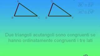 08  Terzo criterio di congruenza dei triangoli caso del triangolo acutangolo [upl. by Julee]