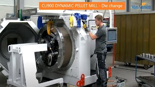 CU900 DYNAMIC PELLET MILL  Die change [upl. by Haiacim]