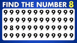 Test Your Vision Can YOU Find the Odd Numbers in this Puzzle Quiz [upl. by Manoff]