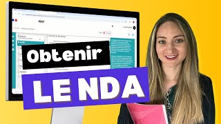 Obtenir son NDA en ligne rapidement [upl. by Seroled]