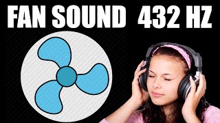 Fan Sound Sleep Frequency 432hz 528hz Black Screen [upl. by Adnilema941]