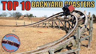 TOP 10 Backyard Roller Coasters [upl. by Abbotson]