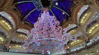 A ÁRVORE DE NATAL NA GALERIA LAFAYETTE DE PARIS [upl. by Etsirhc]