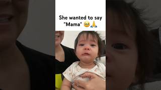 Cute baby wants to say quotMamaquot 🥹🙏 [upl. by Schlesinger]