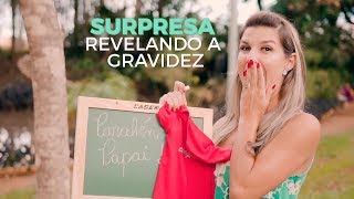 Surpresa de revelação de gravidez para o marido [upl. by Litton]