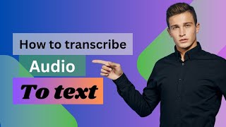 How to transcribe audio to text HowToBasic HowToIn5Minutes AudioLibraryFreeMusic [upl. by Heddy]