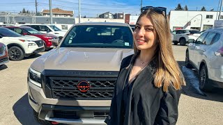 2024 Nissan Frontier PRO4X Beige Walk around from a dealership [upl. by Nosna]