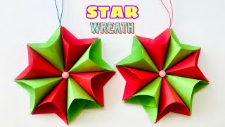 How to Make 3D Star for your Christmas Decoration  Paper Star  Paper Craft [upl. by Neila]