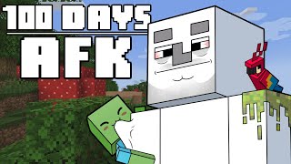 100 Days  AFK Minecraft [upl. by Nilac]