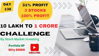 Day138  10 Lakh to 1Crore Challenge  Value Investing [upl. by Ellehcyt]