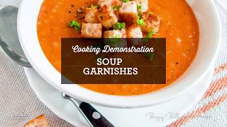 Cooking Demo Soup Garnishing [upl. by Milah]