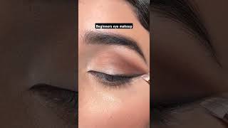 Beginners eye makeup😍✨ makeup withoutfoundation hacks eyeliner eyemakeupshortsyoutubefeedyt [upl. by Seften31]