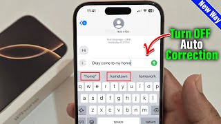 iphone 16 How To Turn OFF Keyboard Auto Correction On iPhone [upl. by Neram854]