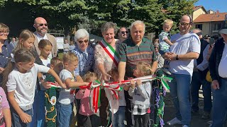 Castellanza inaugurata la Grande Piazza Lineare dell’Olona [upl. by Ordnaxela]