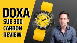 HandsOn DOXA SUB 300 Carbon Divingstar Watch Review [upl. by Flagler439]