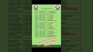 2024 kcse complete simplified examinations timetable from KNEC timetable bodyall the best [upl. by Oirad192]