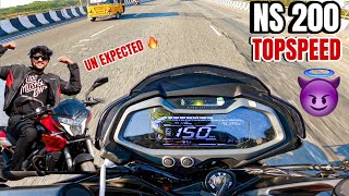 New NS200 TOP SPEED 2024 😈❌  Full power 🔥RESULT⚡️ UNKNOWNRIDER ns200 topspeed bajaj [upl. by Hak]