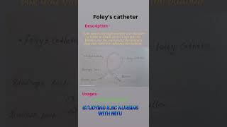 Foleys catheter diagram with description amp usages [upl. by Amsab854]