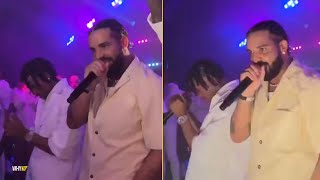 Drake Performs At Michael Rubin White Party And Dissing Kendrick Lamar ‘BEEF Still Is Not Over’ [upl. by Cowen]