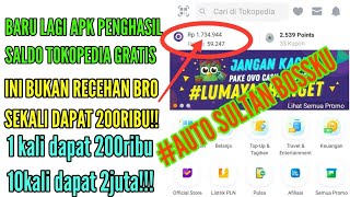 KALIAN WAJIB COBA APK PENGHASIL SALDO TOKOPEDIA TERCEPAT 2019 [upl. by Eemia]