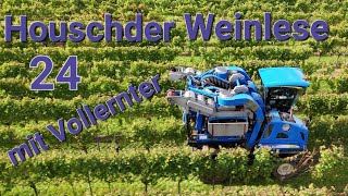 Houschder Weinlese 24 mit Vollernter [upl. by Oiligriv424]