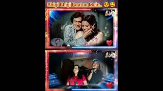 Bhigi Bhigi Raaton Mein Shorts Romantic Rainy duet kishorekumar [upl. by Khorma]