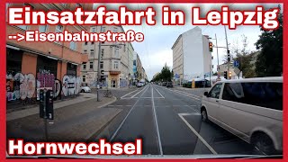 🆘️Rettungswagen EINSATZFAHRT in Leipzig🚑Im RTW mit TATÜTABLAU durch die Eisenbahnstraße🚨🔊 [upl. by Elodie]