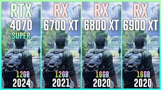 RTX 4070 SUPER vs RX 6700 XT vs RX 6800 XT vs RX 6900 XT  Test in 25 Games [upl. by Shotton383]