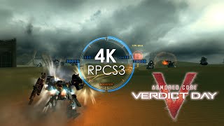 Armored Core Verdict Day CRASHES 4K  2160p  60fps  RPCS3 Emulator 003016093  Sony PS3 [upl. by Odom246]