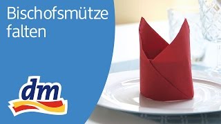 Tutorial mit Profissimo Bischofsmütze falten [upl. by Thorlie382]