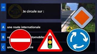 2024 permis de conduire théorique belgique ✅ 50 Questions  examen code de la route test 3 [upl. by Trudi]