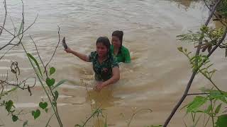 Amazing fishing at Battambang  people fishing in Cambodia  How to Catches fish Part 260 [upl. by Kendall]