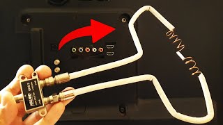 The Most Powerful Antenna Connect and Watch all the WORLD Channels in HD How to Make a TV Antenna [upl. by Hplodur390]