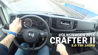 New Volkswagen Crafter 20 TDI 140 2018 4K  POV Test Drive 037 Joe Black [upl. by Colt460]